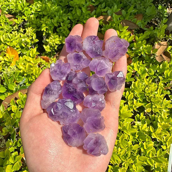 Wholesale Natural Amethyst Rough Quartz Crystal Stone Minerals Raw Amethyst Flower Clusters For Decoration - Fairy healing crystal