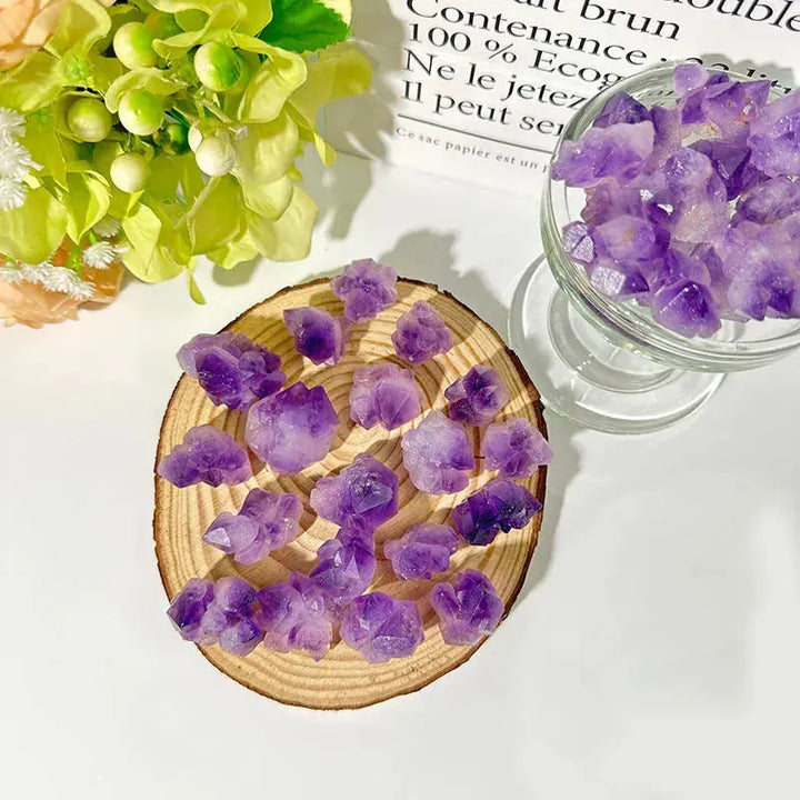 Wholesale Natural Amethyst Rough Quartz Crystal Stone Minerals Raw Amethyst Flower Clusters For Decoration - Fairy healing crystal