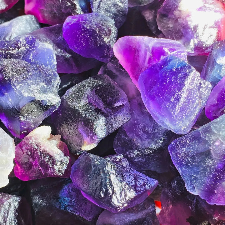 Wholesale High Quality Natural Crystal Healing Colorful rough Fluorite Raw Stone For Decoration - Fairy healing crystal