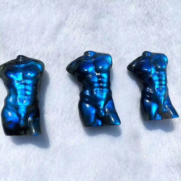 Labradorite Body Male ModelCarving Crafts