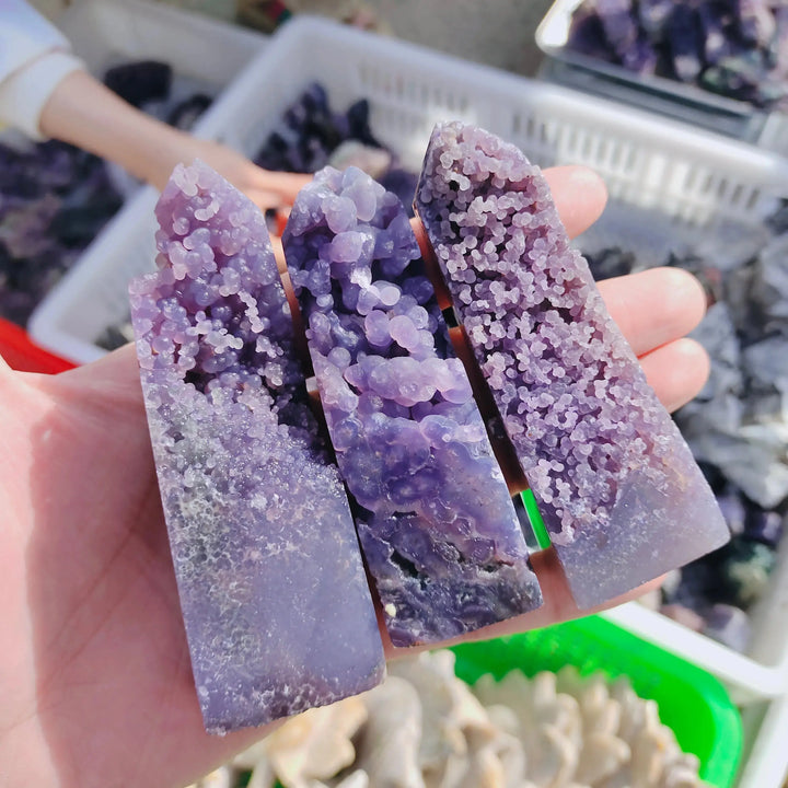 New arrived high quality natural botryoidal agate points geode wand crystal tower for home decoration - Fairy healing crystal